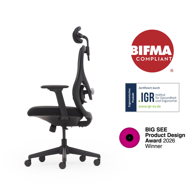 yosaヨサチェア ハイベーレクイーン Ver.5 Chair Plus - Ergonomic office chair | YAASA