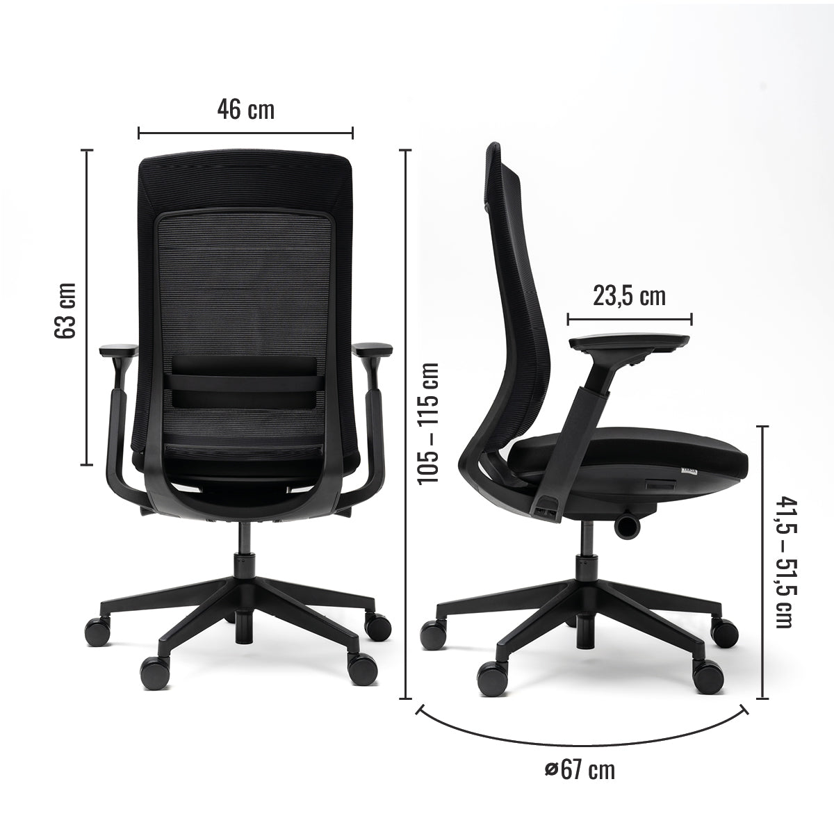 Ergonomic office chair for the office or home office | Yaasa
