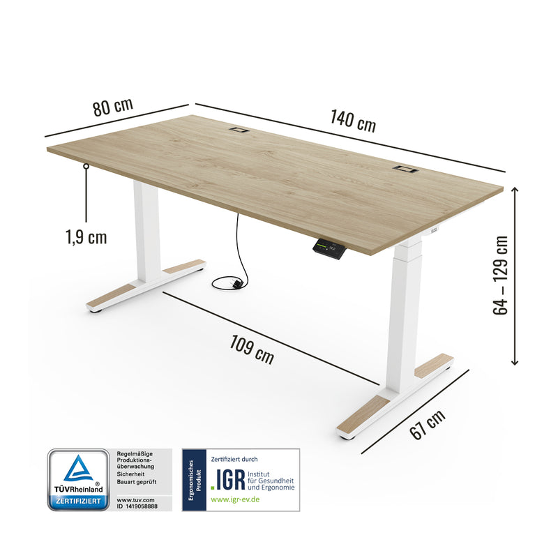 Desk Expert - Höhenverstellbarer Schreibtisch