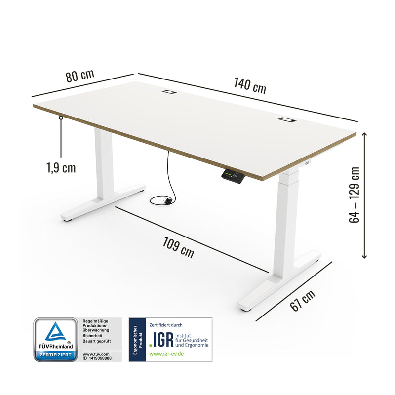 Desk Expert - Höhenverstellbarer Schreibtisch