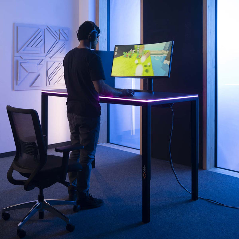 Desk Four Play - Height- Adjustable Gaming Desk with 4 Legs