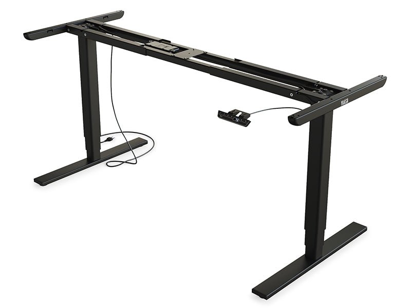 Der Yaasa Desk Frame in der Farbe Schwarz.