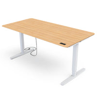 Desk Pro 2 von Yaasa in Eiche Vollholz/Weiß