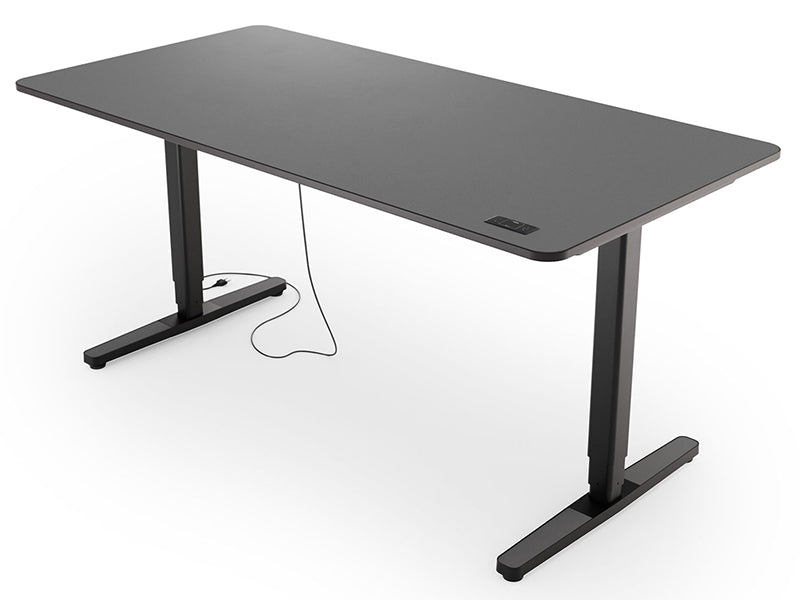 Der Yaasa Desk Pro 2 in der Farbe Dunkelgrau/Schwarz.
