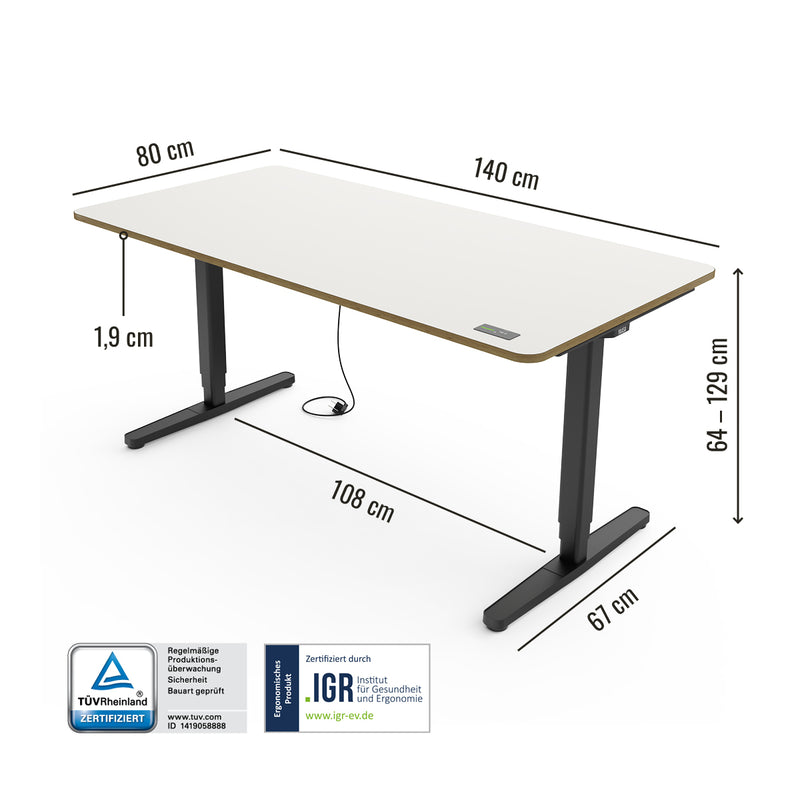 Desk Pro - Höhenverstellbarer Schreibtisch