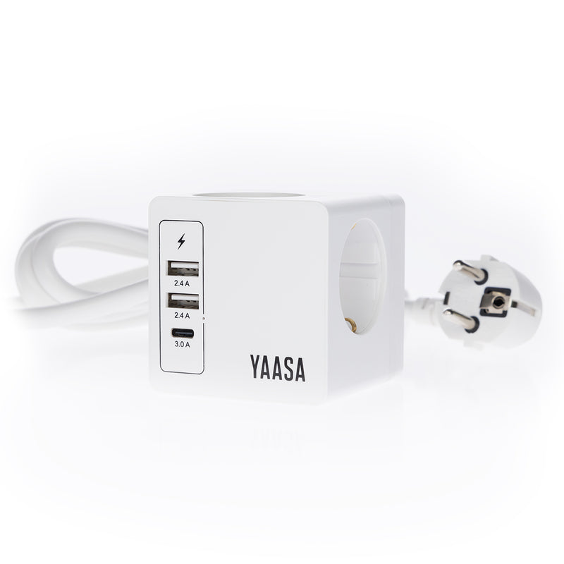 Power Hub - Steckdosenwürfel mit USB-A / USB-C