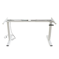 Das höhenverstellbare Tischgestell von Yaasa ist ausziehbar und für unterschiedliche Tischplattengrößen geeignet.