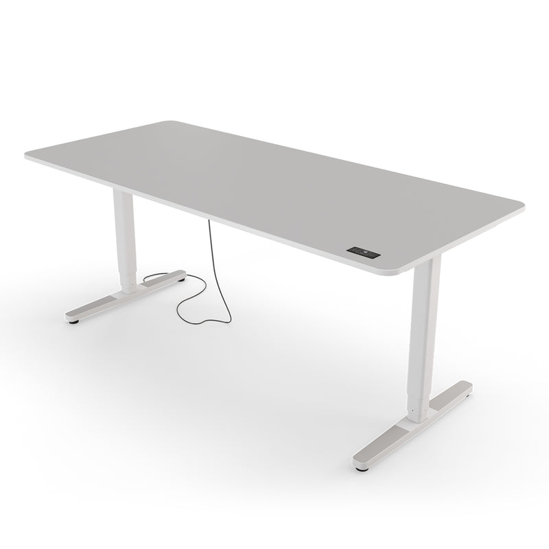 Desk Pro 2 von Yaasa in der Größe 180 x 80 cm und in der Farbe Hellgrau.