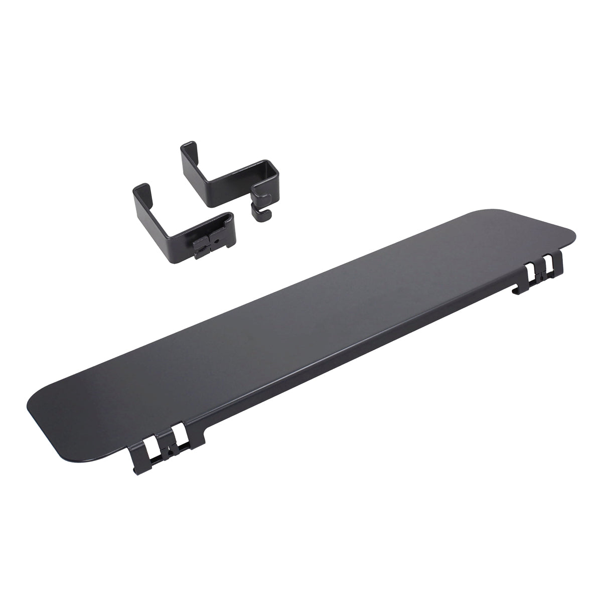 Yaasa Privacy Wall Accessory Kit mit Ablage und zwei Haken.